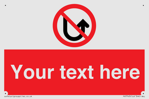 Custom prohibition No u turns